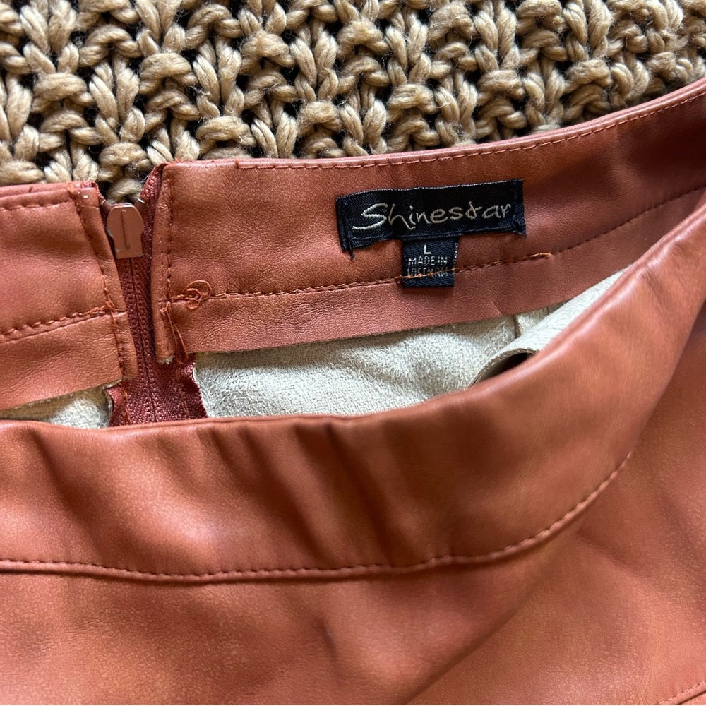 Shinestar Rust Mini Skirt - Picture 3 of 5